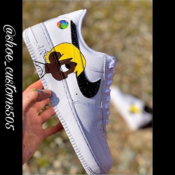 Custom “LV” AF1 for @gmb_selfish_king561 🔥😮‍💨🤝🏾 DM FOR A